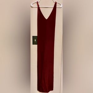 Vintage retro Frederick’s of Hollywood velvet red dress size small